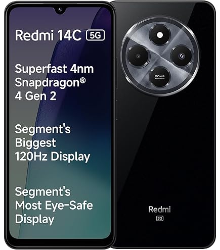 Redmi 14C 8GB RAM 256GB ROM, Mobile Phone, Black : Amazon.in